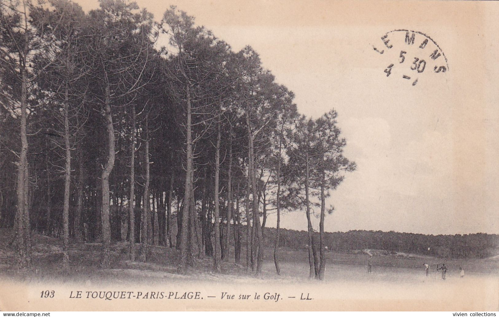 Le Touquet Paris Plage (62) Tampon Hôpital Complémentaire N° 46 En 1915 D'un Capitaine A Un Autre Hop. Aux. N° 1 Le Mans - Guerre De 1914-18