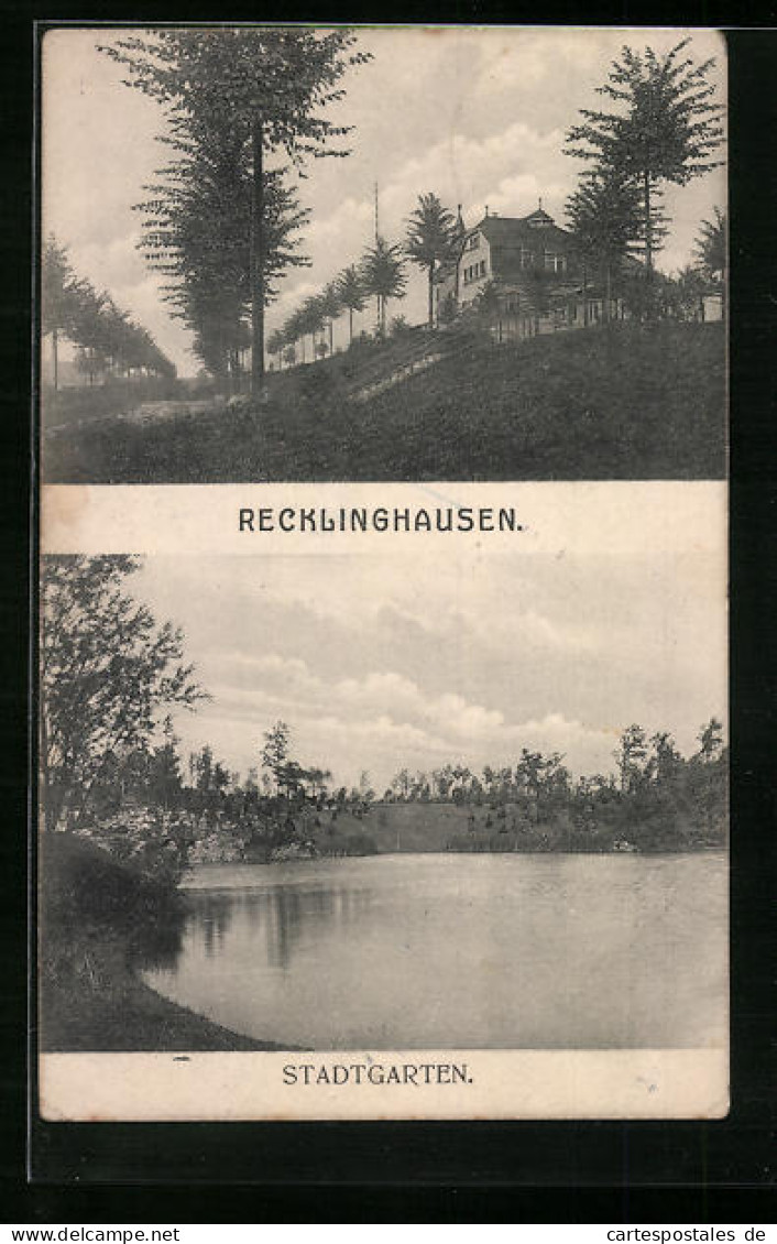 AK Recklinghausen, Partie Und Stadtgarten  - Recklinghausen