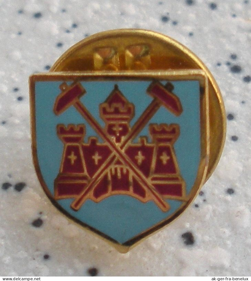 1) Fußball Anstecknadel Badge West Ham United FC Hammers London East End England Football Angleterre Speldje Distintivo - Voetbal