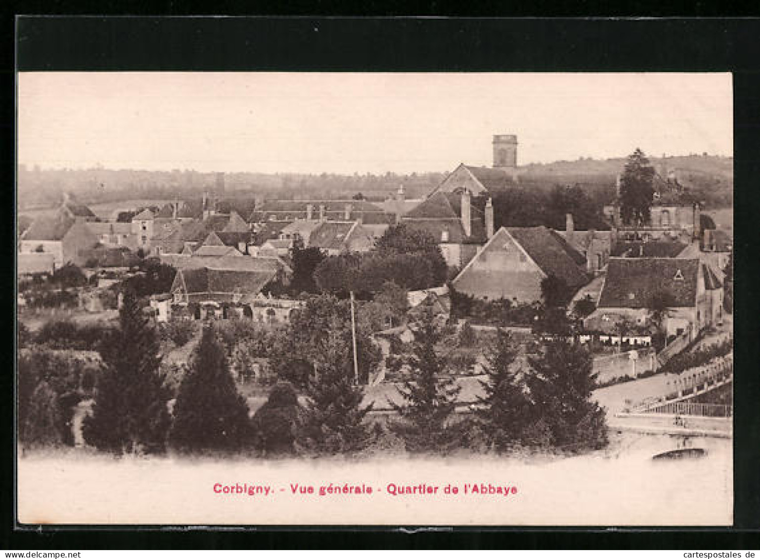 CPA Corbigny, Vue Générale, Quartier De L'Abbaye  - Corbigny