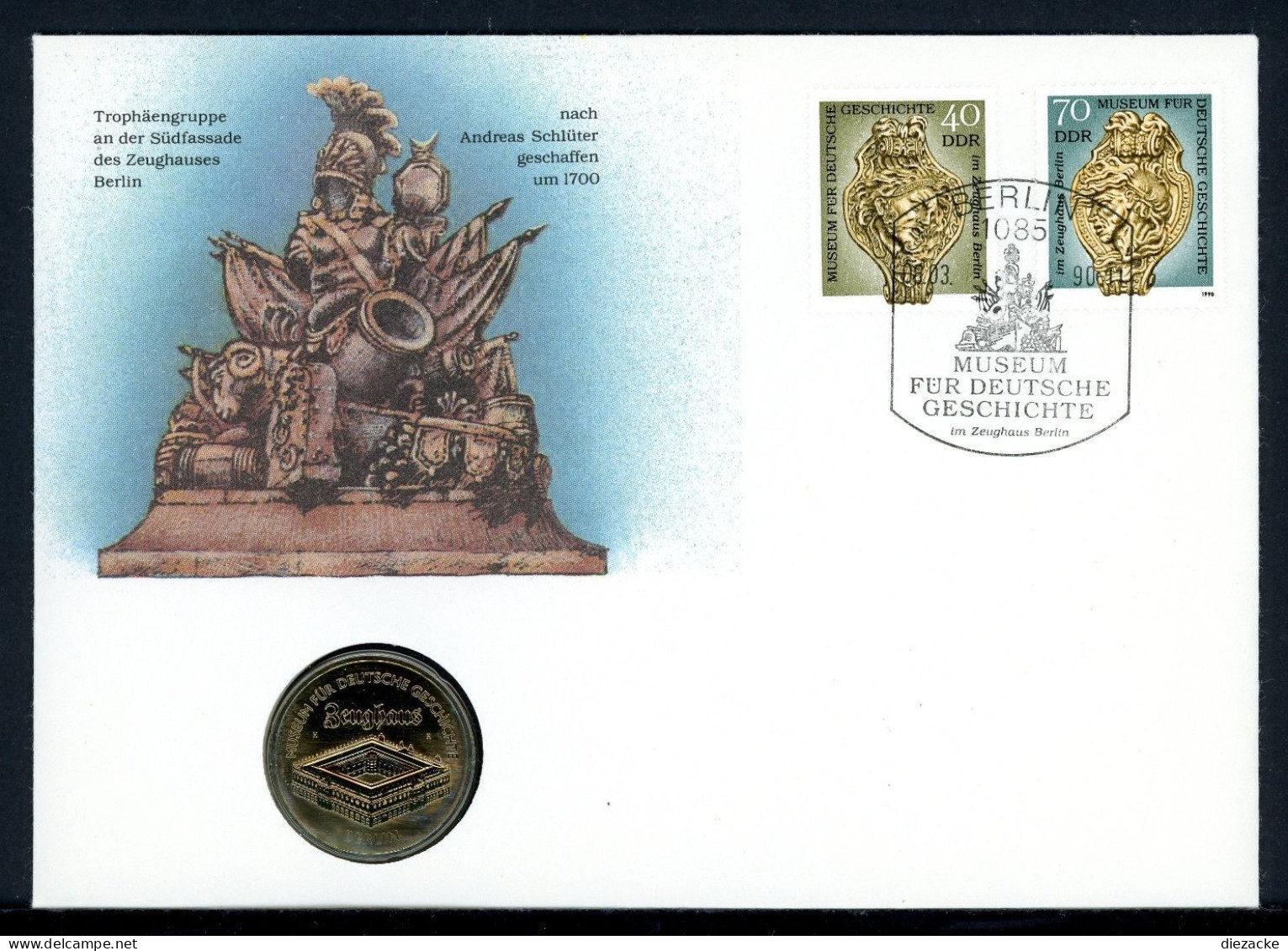 DDR 1990 Numisbrief 5 Mark Zeughaus Berlin - Worbes 94 ST (Num108 - Andere & Zonder Classificatie