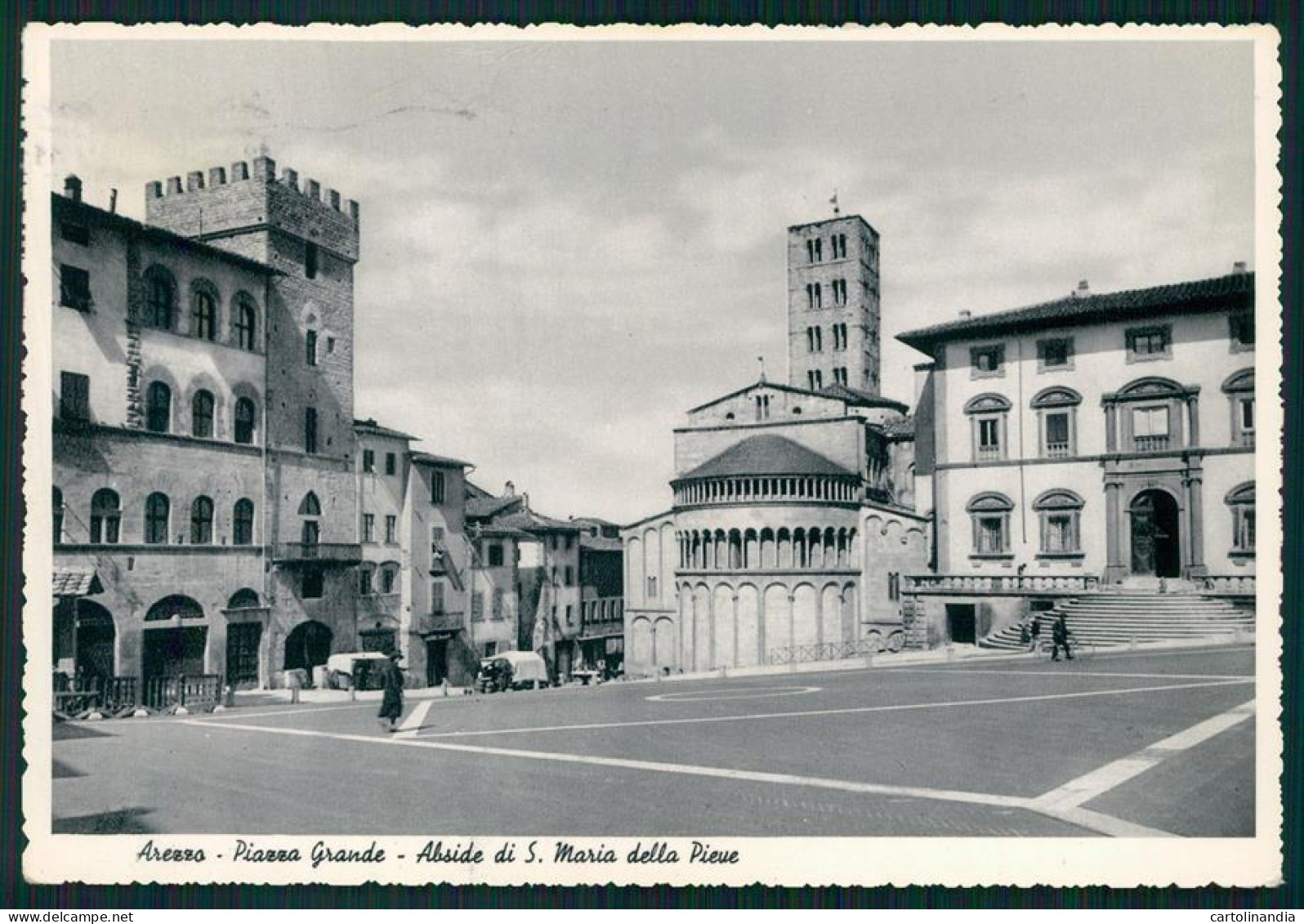 Arezzo Città Piazza Grande Foto FG Cartolina MZ5400 - Arezzo