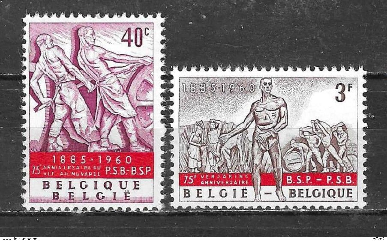 1131/32** Parti Socialiste Belge - Série Complète - MNH** - LOOK!!!! - Ungebraucht