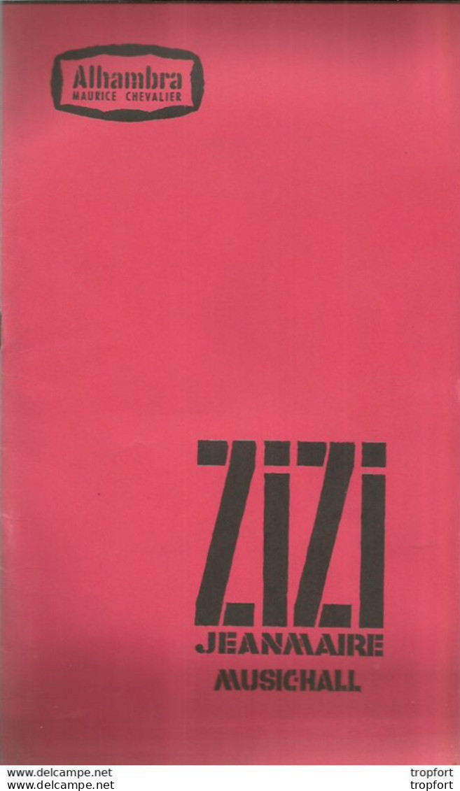 Program Singer Star French Song/ Rare Programme Théâtre Music-hall ZIZI Jeanmaire Jean FERRAT Yves Saint Laurent - Programmes