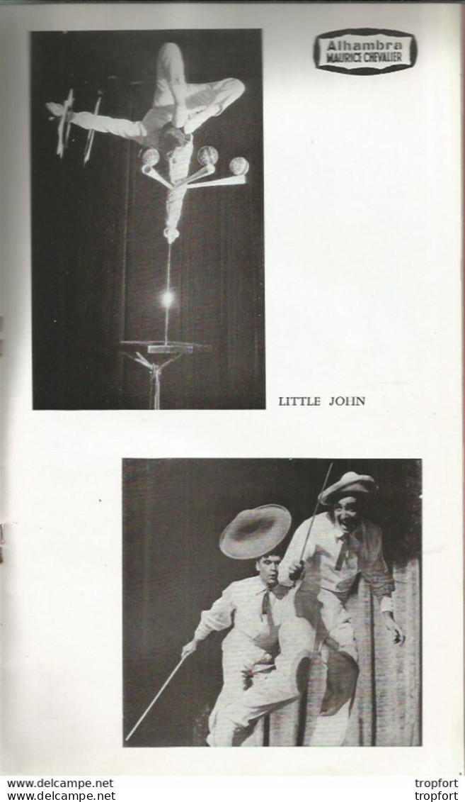 program singer star french song/ Rare programme Théâtre music-hall ZIZI Jeanmaire Jean FERRAT Yves saint laurent