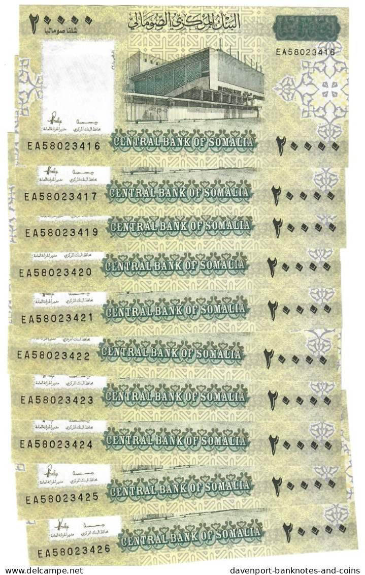 Somalia 10x 20000 Shillings 2010 (2023) UNC - Somalië