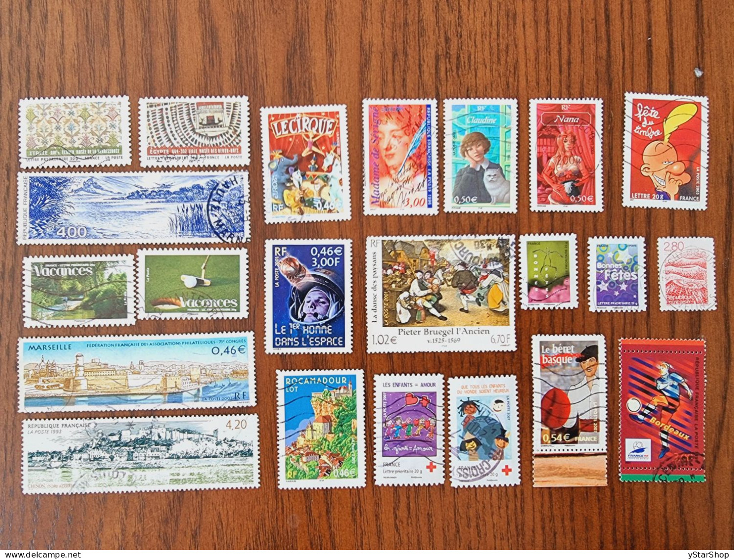 France Stamps Lot - Used - Various Themes - Collections