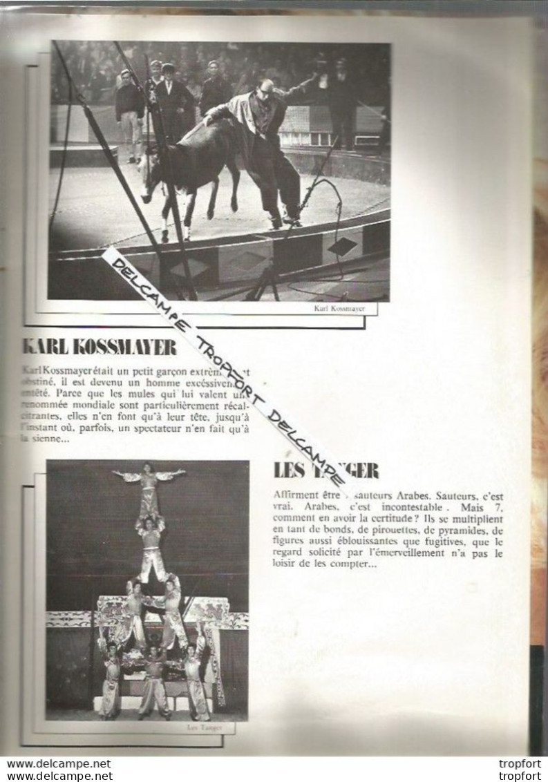 TB vintage program circus / PROGRAMME cirque GALA DE LA PISTE BOUGLIONE GRUS