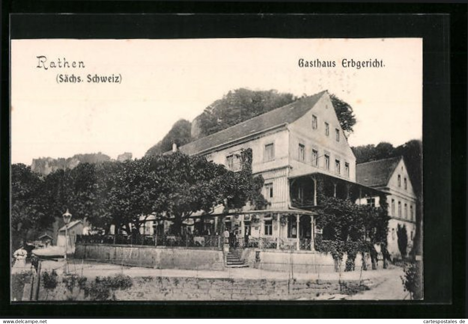 AK Rathen /Sächs. Schweiz, Gasthaus Erbgericht  - Rathen