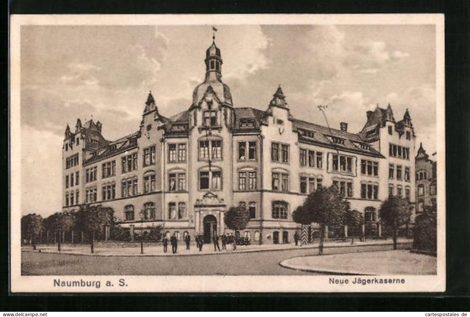 AK Naumburg A. S., Die Neue Jägerkaserne  - Naumburg (Saale)