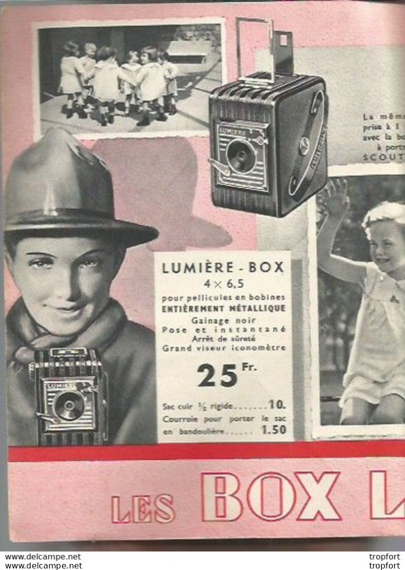 Superbe PUBLICITE Ancienne LUMIERE Appareil Photo Scoutbox SCOUT P. CHATELET Pellicule VITREY Haute Saone - Werbung