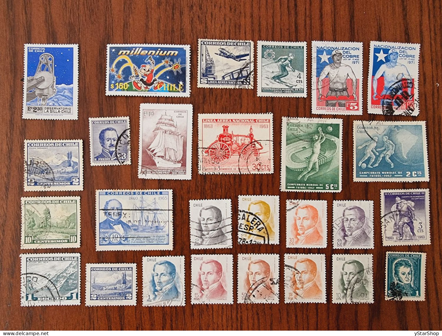 Chile Stamps Lot - Used - Various Themes - Chile