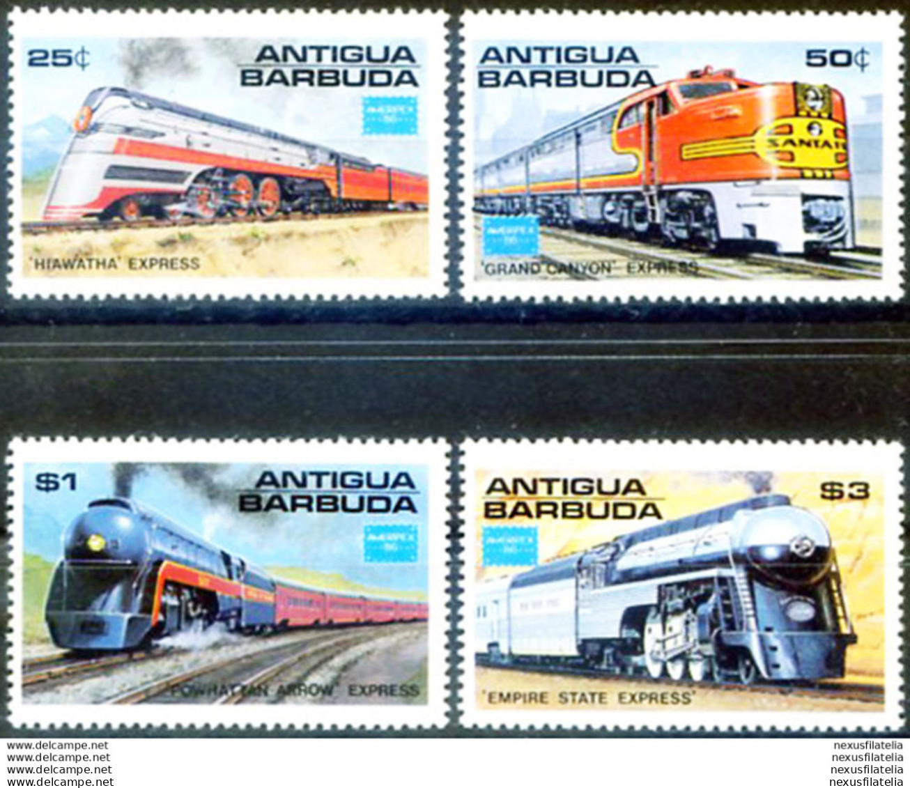 Treni 1986. - Antigua Et Barbuda (1981-...)