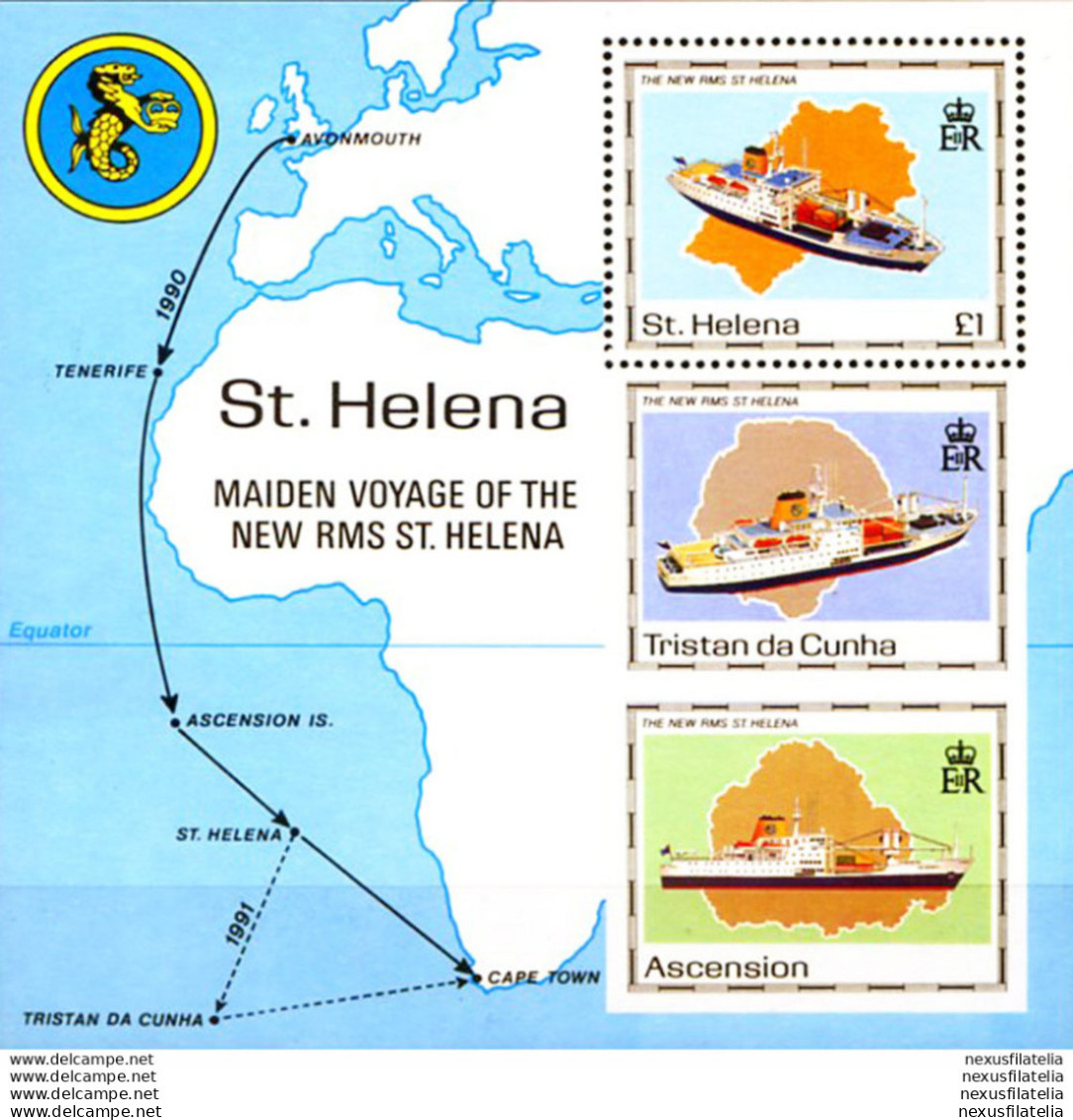 "Britannia" 1990. - Isla Sta Helena