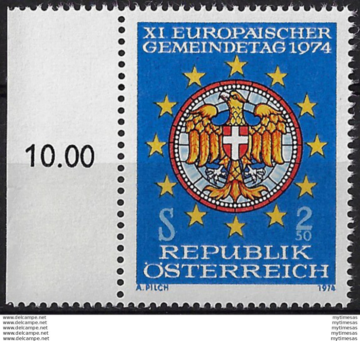 1974 Austria Comuni Europei MNH Unif N. 1279A - Sonstige & Ohne Zuordnung