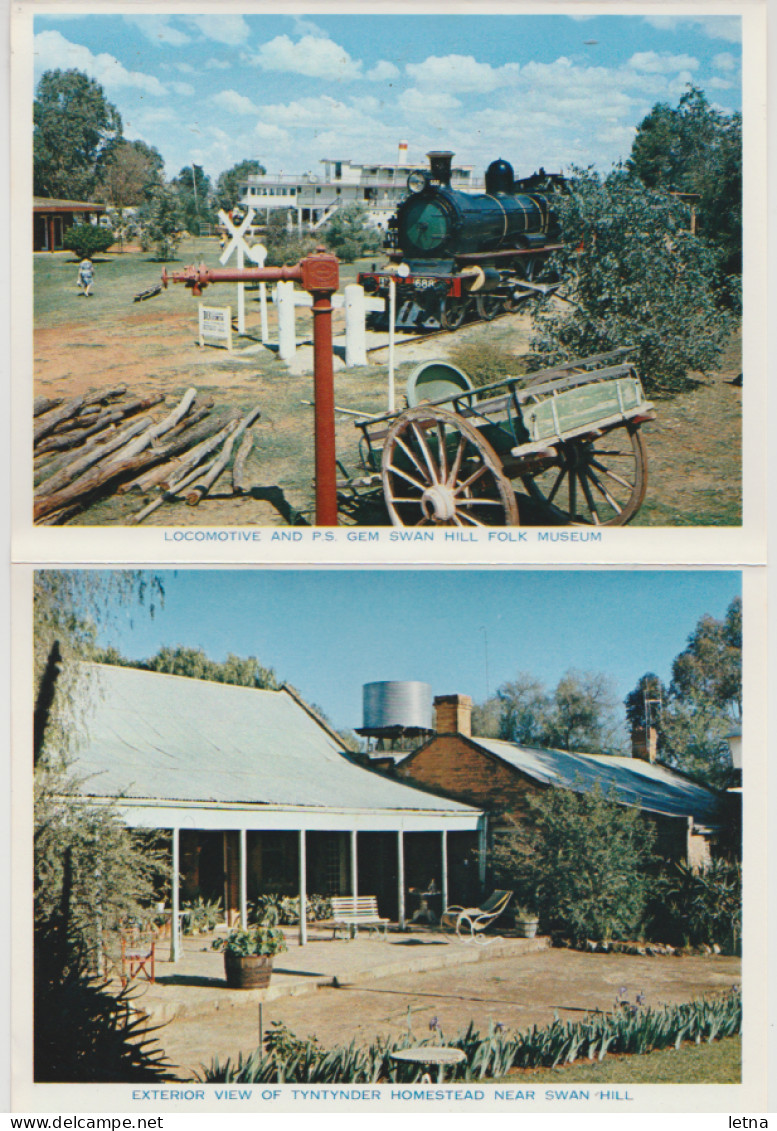 Australia VICTORIA VIC Folder SWAN HILL 11 Nucolorvue Postcard Views C1970s - Swan Hill