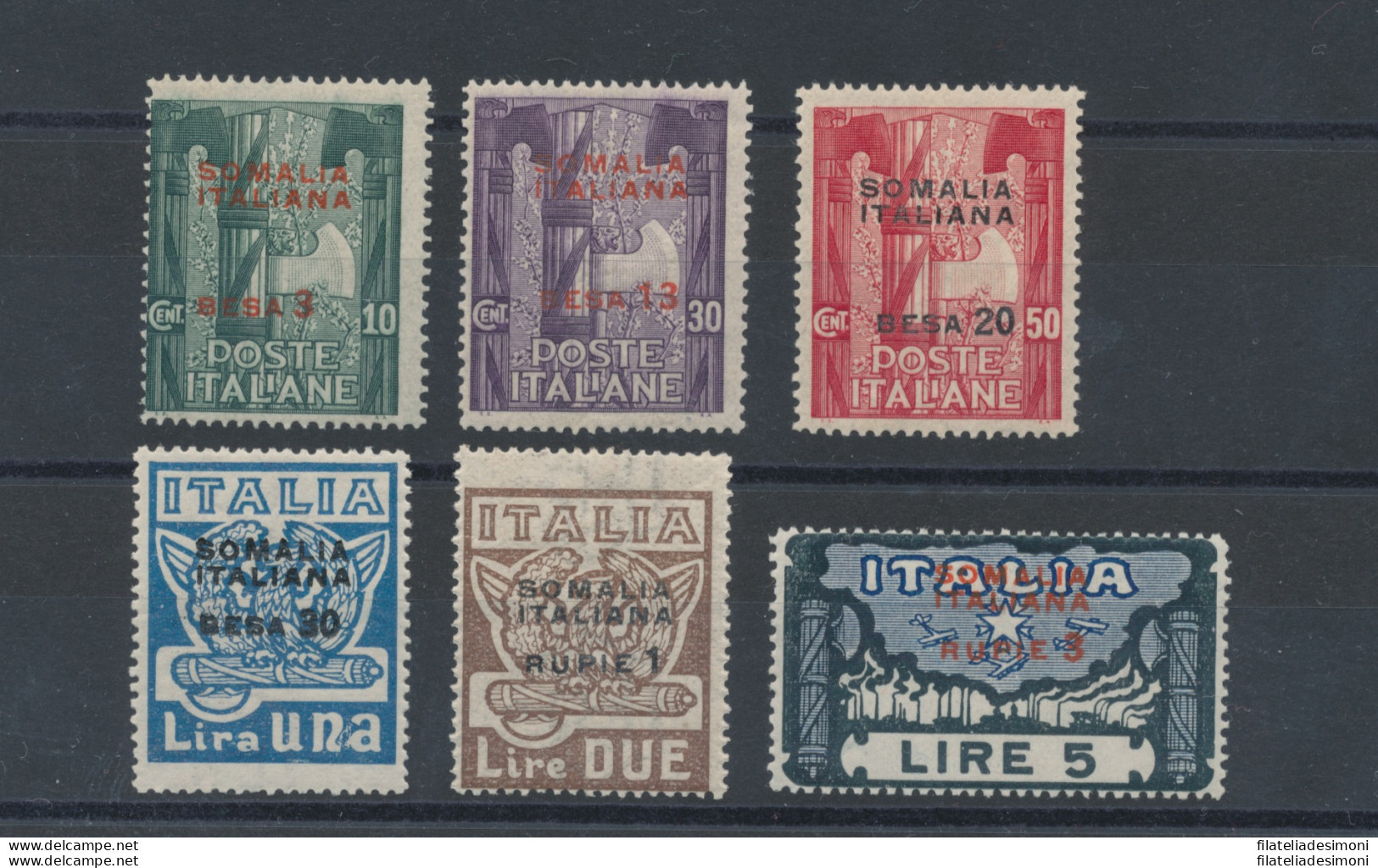 1923 SOMALIA, N° 49/54 , Marcia Su Roma , 6 Valori ,  MNH** - Somalia