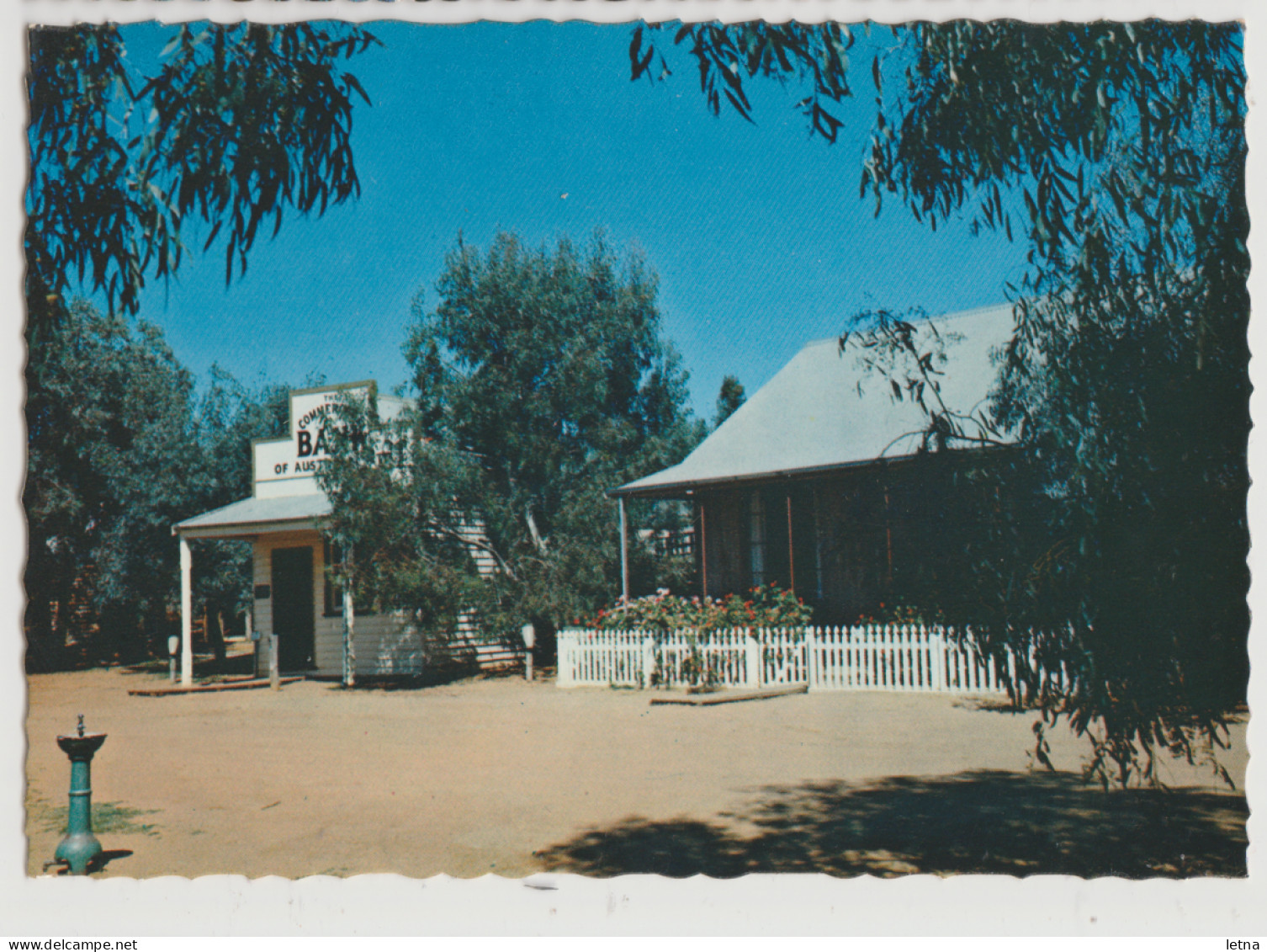 Australia VICTORIA VIC Iron House & Bank SWAN HILL PIONEER TOWN Nucolorvue FM81 Postcard C1970s - Swan Hill