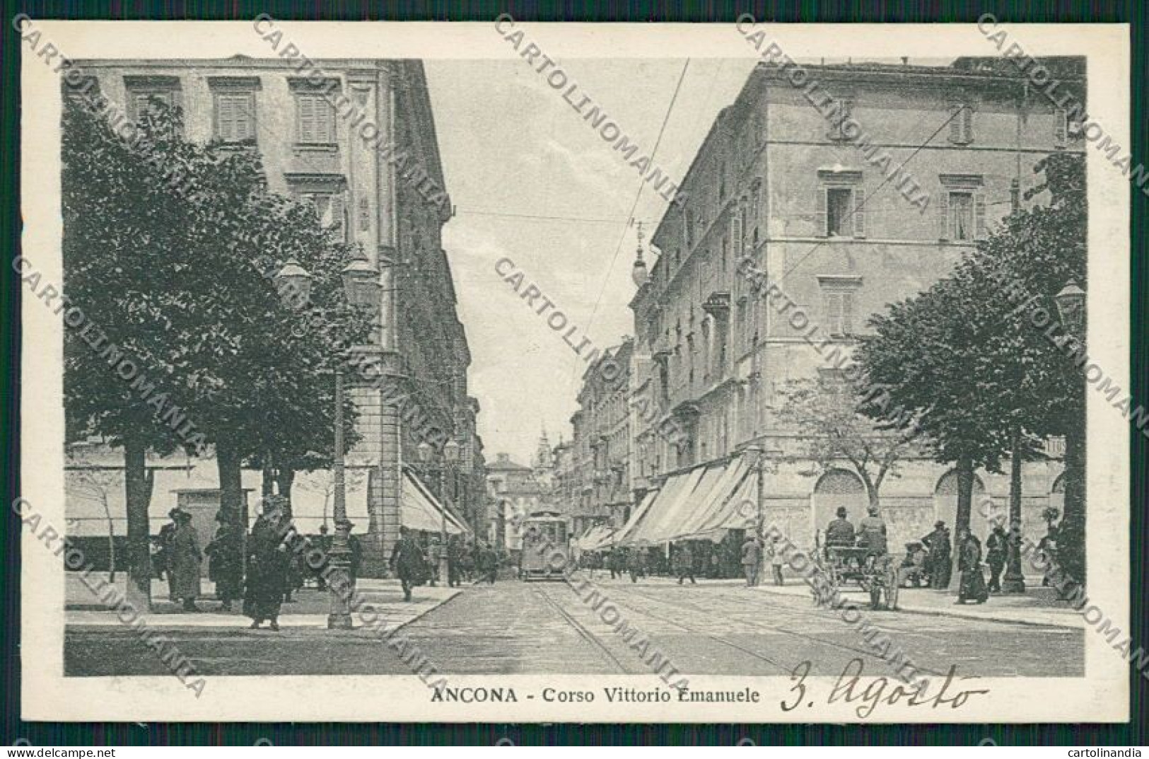Ancona Città Tram Cartolina QQ1005 - Ancona