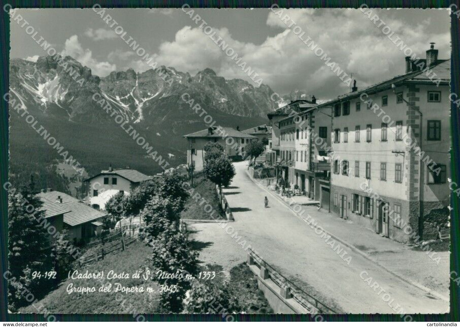 Belluno Cadore San Nicolò Costa Di Foto FG Cartolina ZKM7128 - Belluno