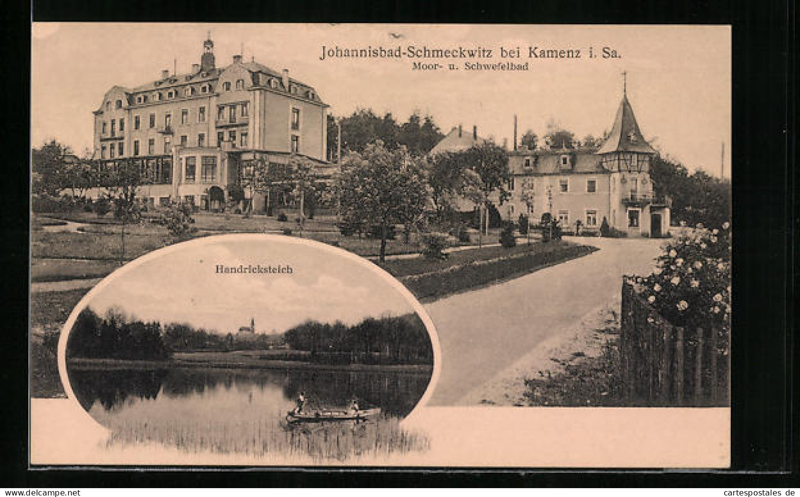 AK Kamenz I. Sa., Johannisbad-Schmeckwitz, Hendricksteich  - Schmeckwitz (Oberlausitz)