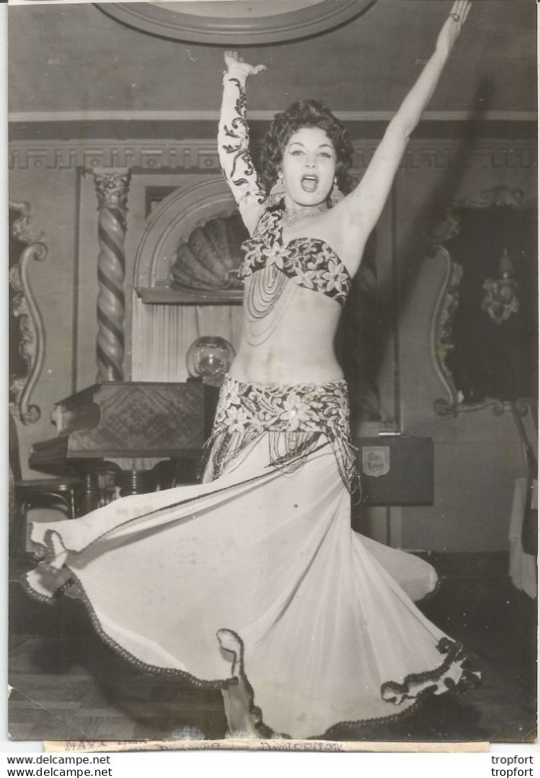 Original Cabaret Music Hall Miss Press PHOTO De PRESSE Miss EGYPTE 1954 Maya MEDWAR Danse Ventre Cabaret - Pin-up