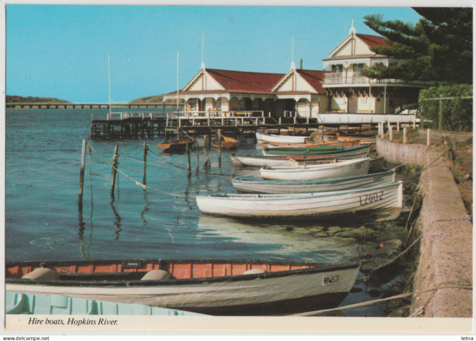 Australia VICTORIA VIC Hire Boats Hopkins River WARRNAMBOOL Rose No.1651 Postcard C1970s - Bendigo