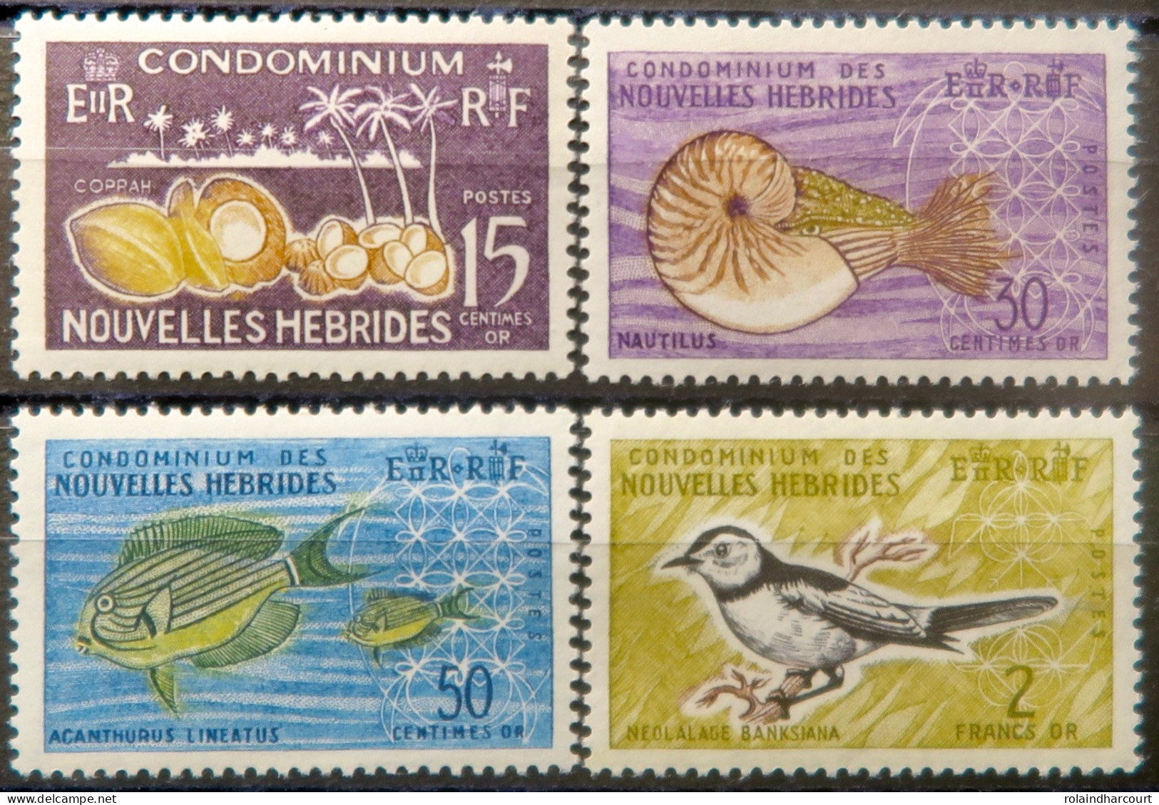 R2253/674 - NOUVELLES HEBRIDES - 1963 - SERIE COMPLETE - N°203 à 206 NEUFS* - Neufs