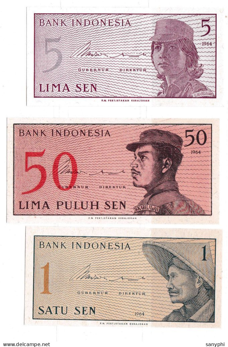 Bank Indoniesia 1,2,5,10,50 Dallors  - Indonesien