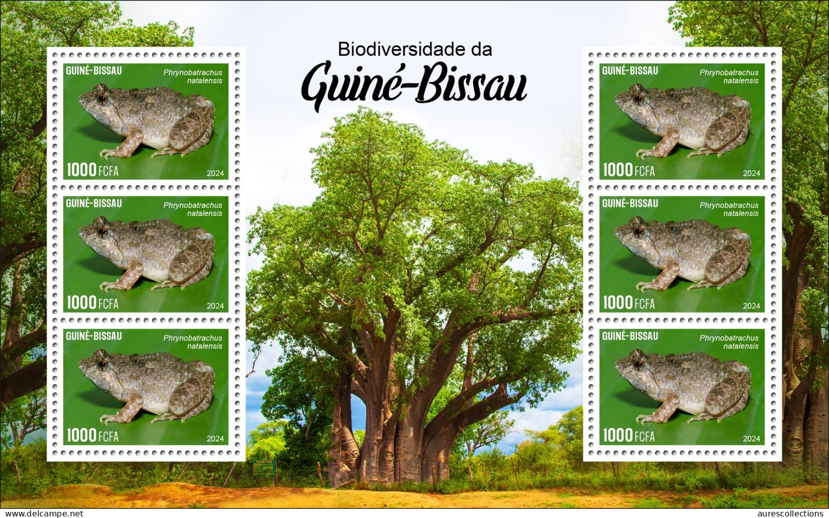 GUINEA BISSAU 2024 FULL PACK 9 M/S - REGULAR - MUSHROOMS OWLS FROG FROGS TURTLE TURTLES HIPPOPOTAMUS BAOBAB MNH