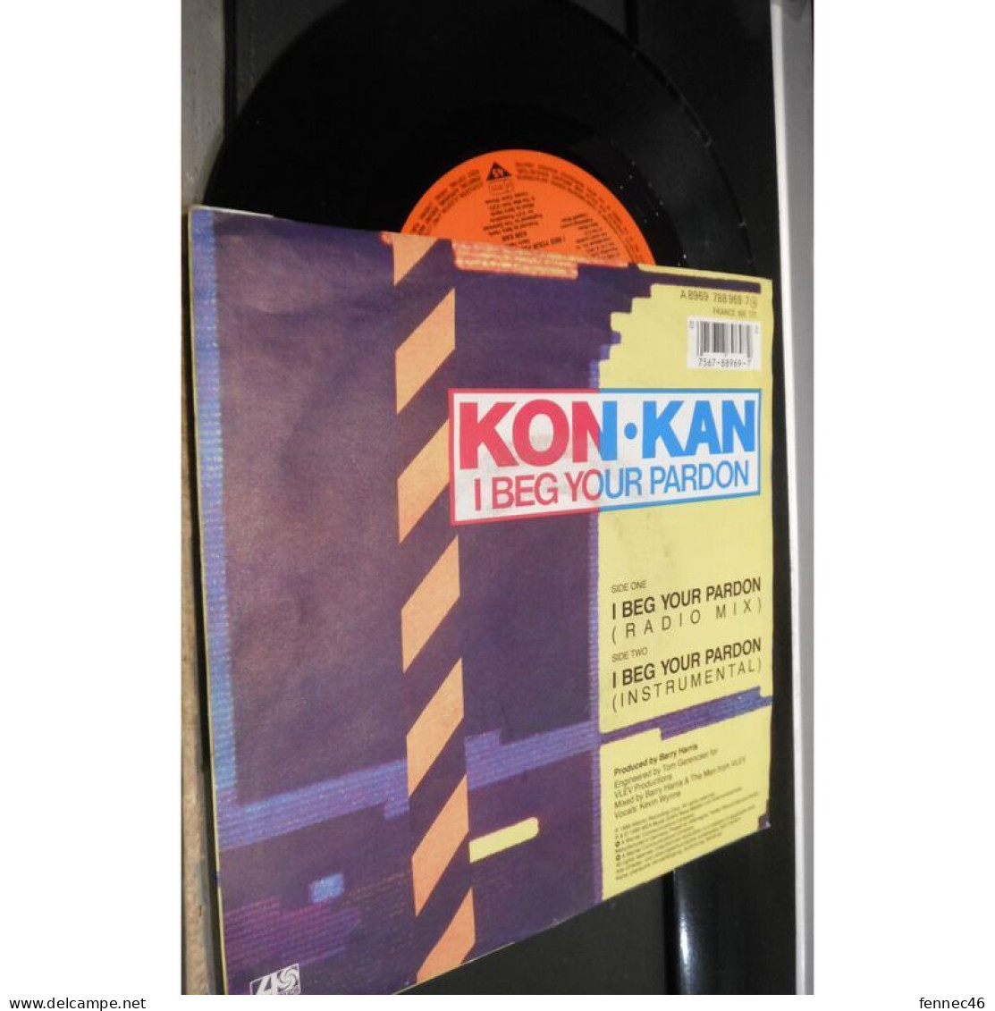 * Vinyle  45T - Kon Kan - I Beg Your Pardon / Instrumental - Other - English Music