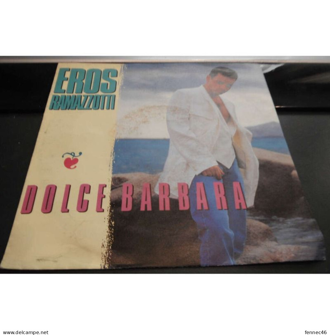 * Vinyle  45T - Eros Ramazzotti -  Dolce Barbara / Taxi Story - Altri - Musica Italiana