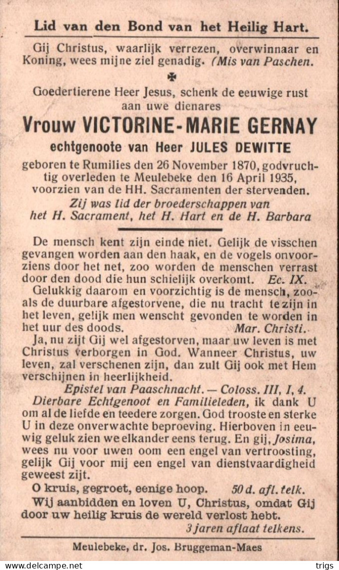 Victorine Marie Gernay (1870-1935) - Devotion Images