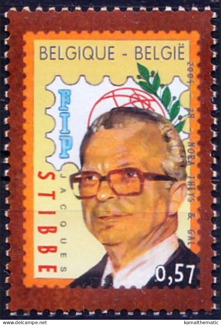 Belgium 2004 MNH, Jacques Stibbe, Stamp Collector - Other & Unclassified