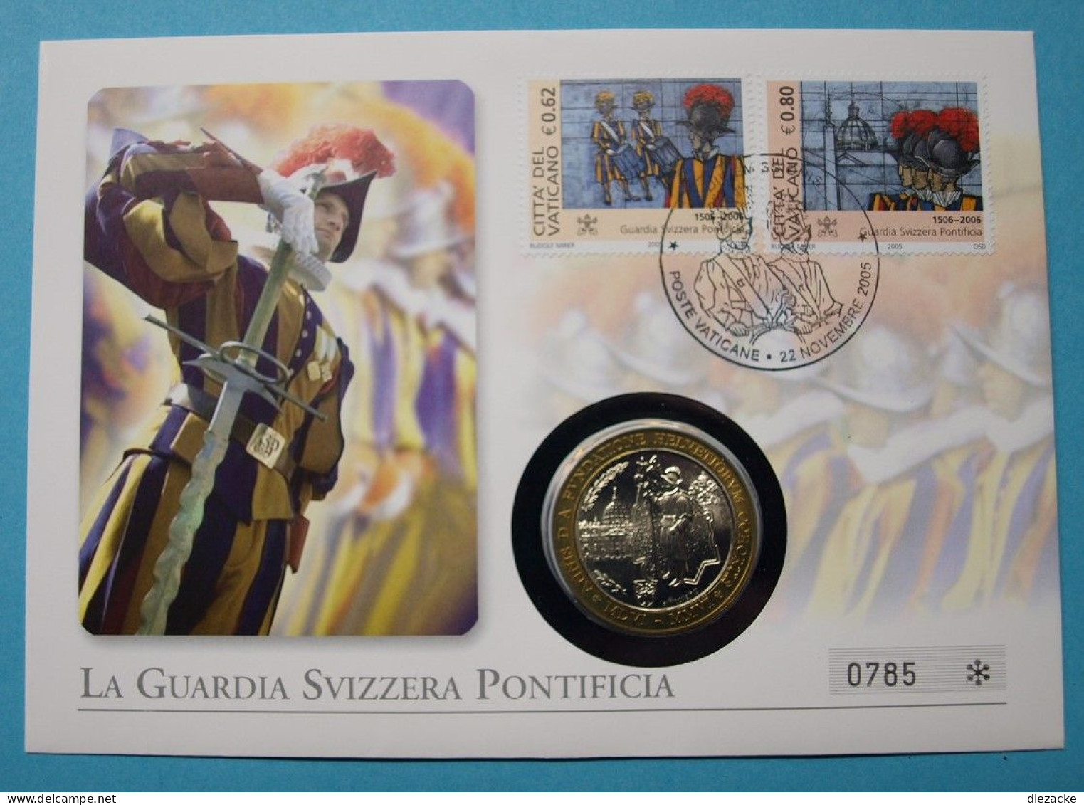 Vatikan 2005 Numisbrief Mit Medaille Schweizer Garde ST (Num117 - Sin Clasificación