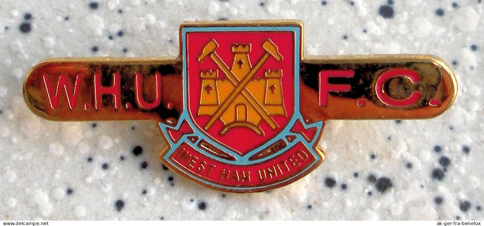 2) Fußball Anstecknadel Badge West Ham United FC Hammers London East End England Football Angleterre Speldje Distintivo - Fútbol