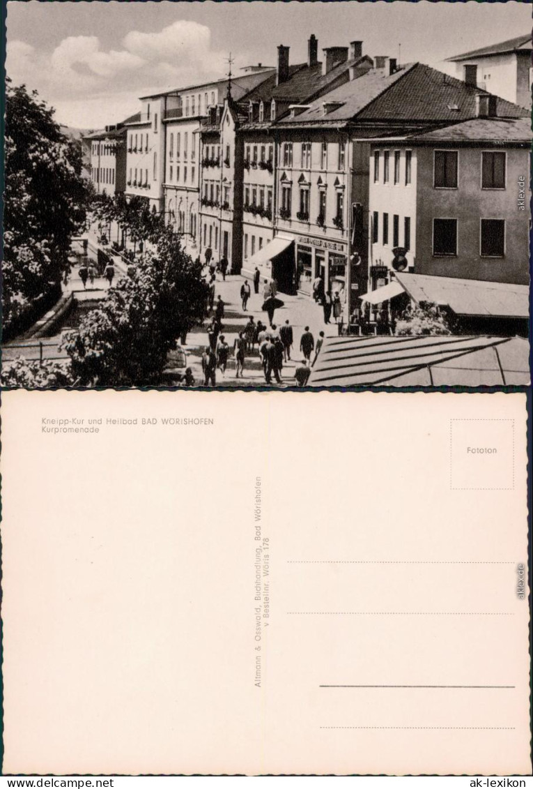 Ansichtskarte Bad Wörishofen Blick über Die Kurpromenade 1965 - Bad Wörishofen