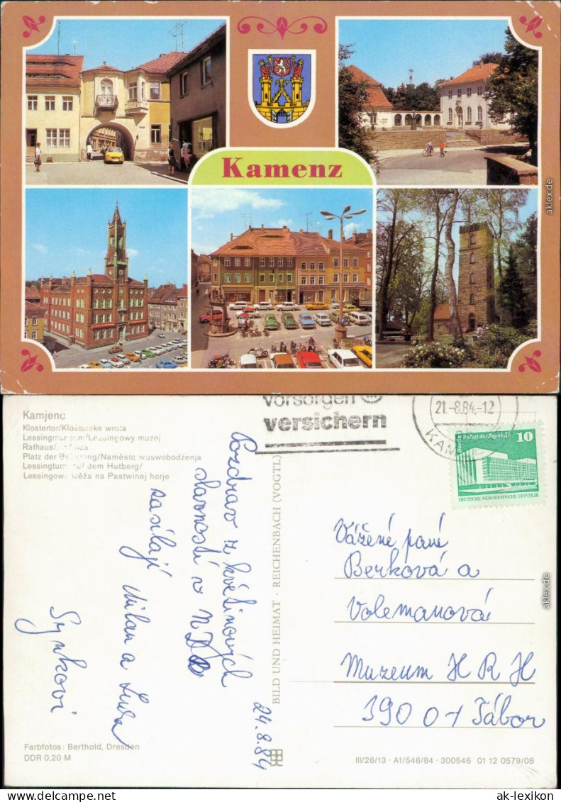 Kamenz  C Klostertor, Lessingmuseum, Rathaus, Platz Der Befreiung, Hutberg 1984 - Kamenz