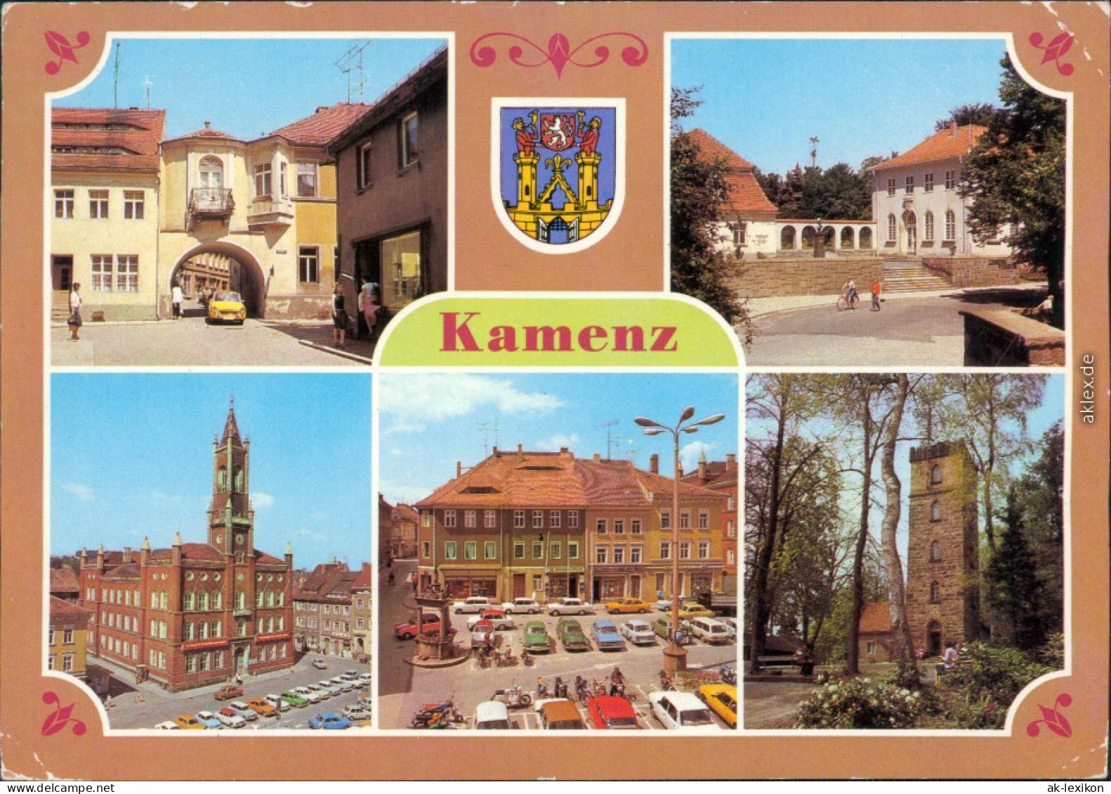 Kamenz  C Klostertor, Lessingmuseum, Rathaus, Platz Der Befreiung, Hutberg 1984 - Kamenz