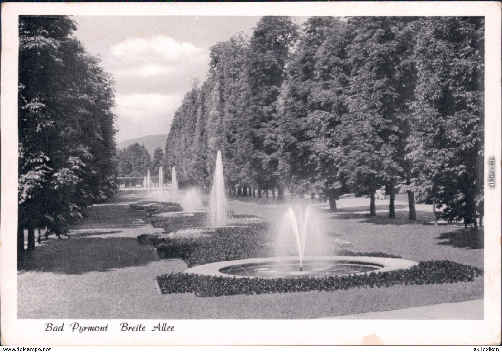 Foto Ansichtskarte Bad Pyrmont Kuranlagen - Breite Allee 1962 - Bad Pyrmont