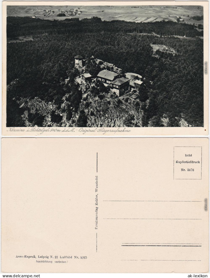 Wunsiedel (Fichtelgebirge) Fliegeraufnahme Kösseine 1928  - Wunsiedel