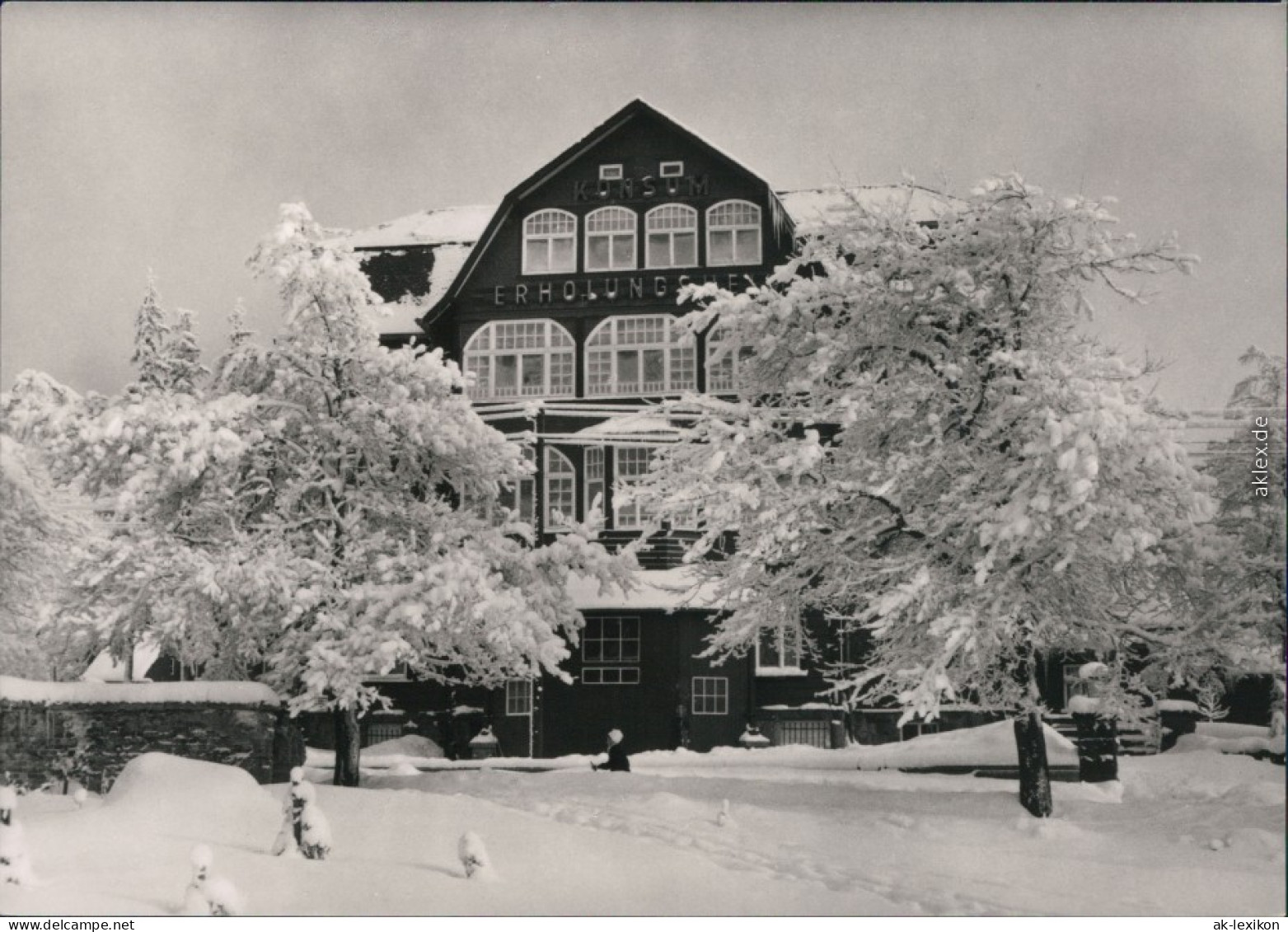 Ansichtskarte Oberhof (Thüringen) Winteransicht 1967 - Oberhof