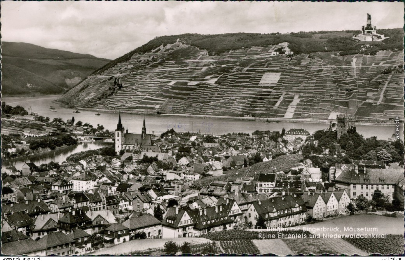 Ansichtskarte Bingerbrück-Bingen Am Rhein Panorama-Ansicht 1968 - Bingen