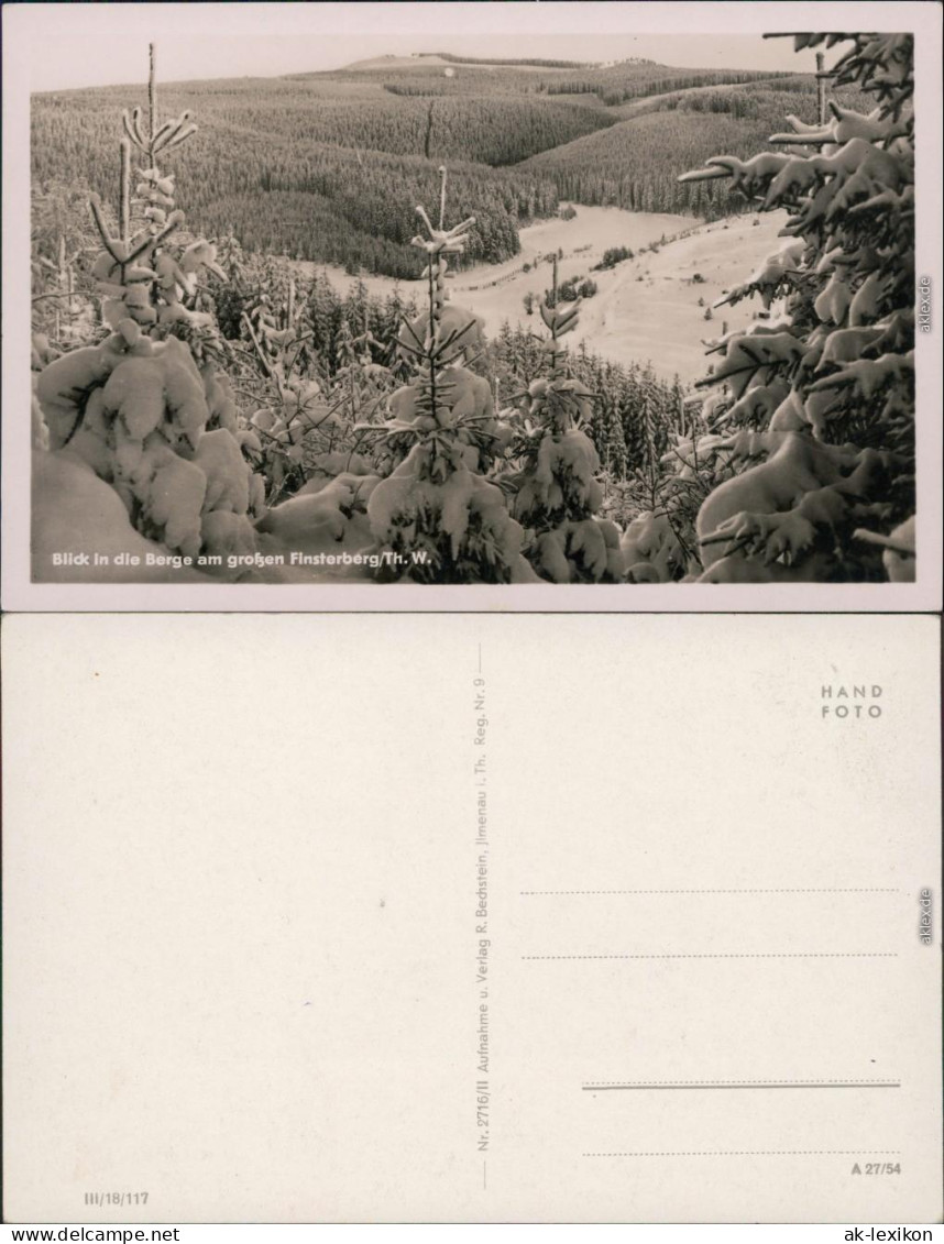 Finsterbergen-Friedrichroda Blick In  Großen Finsterberg - Winterszene 1954 - Friedrichroda