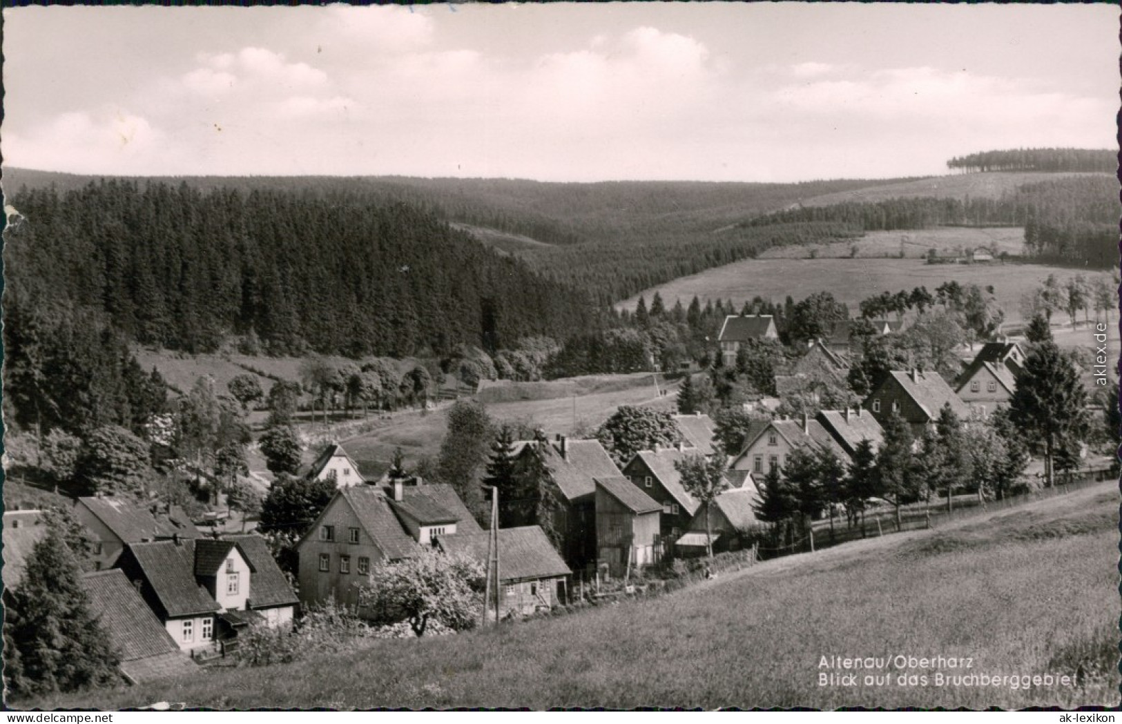 Ansichtskarte Altenau, Bergstadt Panoramablick Auf Das Bruchberggebiet 1957 - Altenau