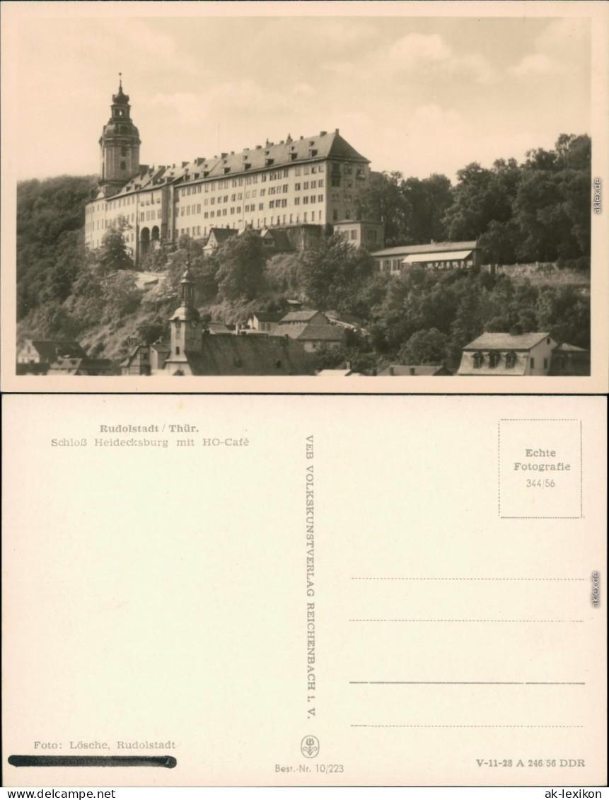 Ansichtskarte Rudolstadt Schloss Heidecksburg 1956 - Rudolstadt