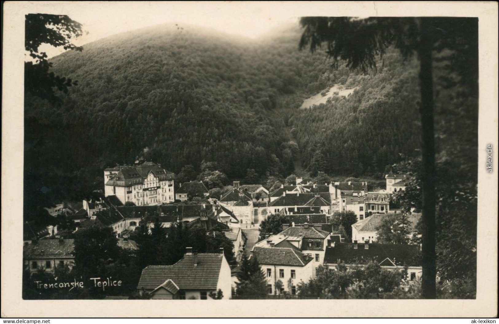 Trentschin-Teplitz Trenčianske Teplice Trencsénteplic Stadt Straßenblick 1929 - Slovaquie