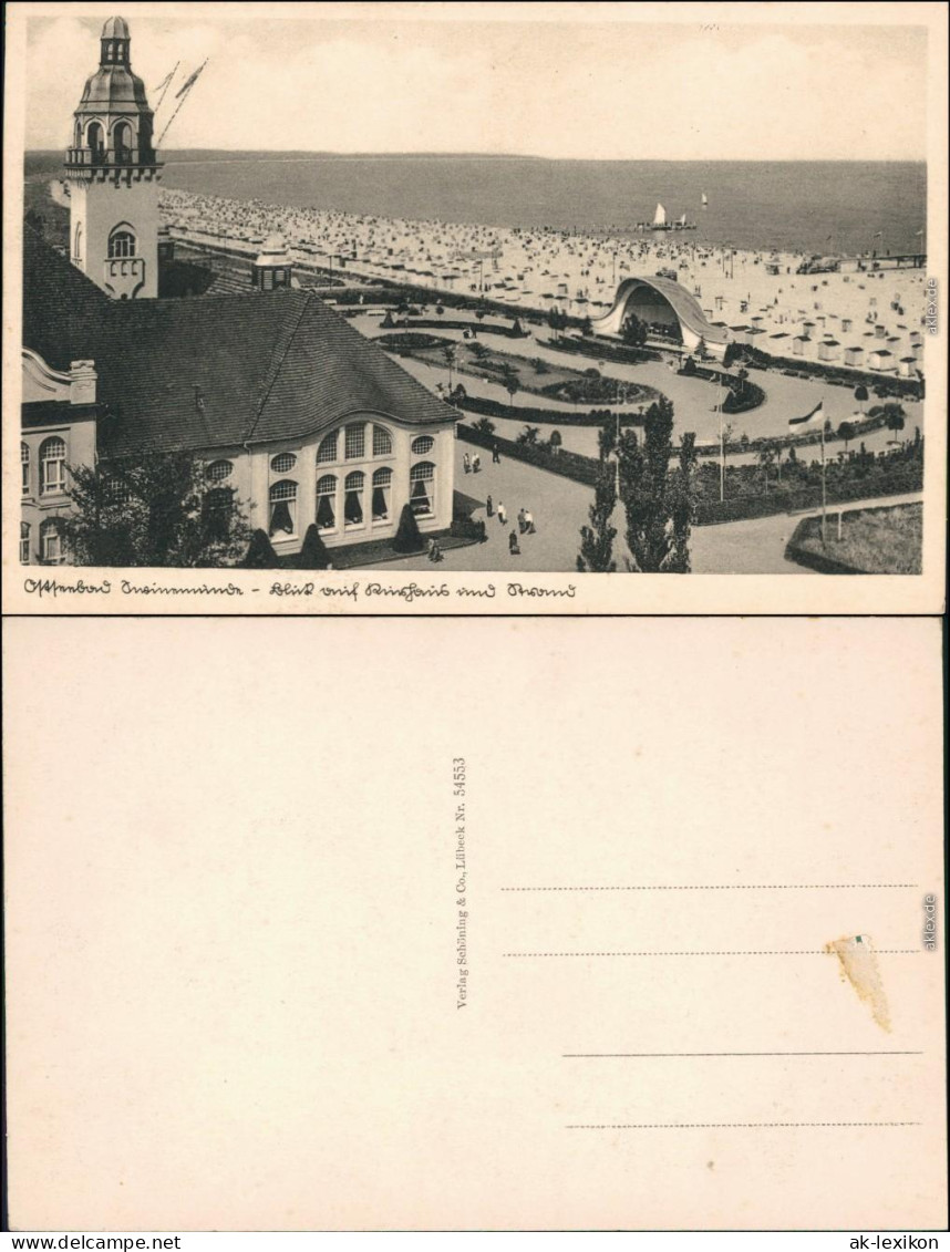 Ansichtskarte Swinemünde Świnoujście Kurhaus Und Strand 1932  - Polonia