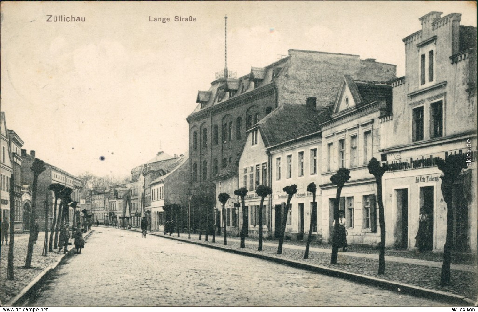 Ansichtskarte Züllichau Sulechów Partie In Der Lange Straße 1912  - Polonia