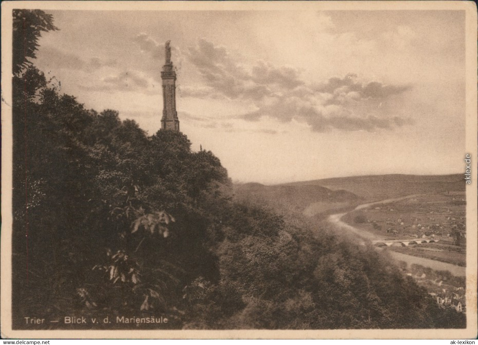 Ansichtskarte Trier Mariensäule 1934 - Trier